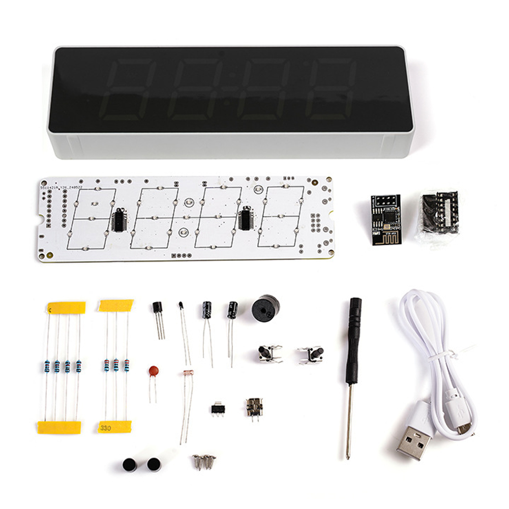 Diy Home Electronics Projects - Комплект красочных часов ESP8266 IoT с