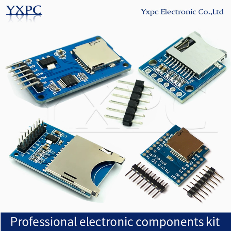 Sd Card Module Spi - Модуль считывателя SD-карт (1-5-10 шт.) Micro
