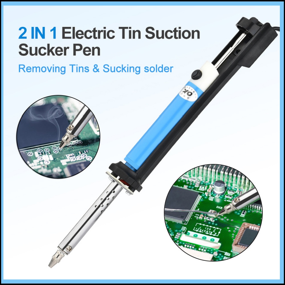 Desoldering Pump Solder - Электрический паяльник-помпа 2-в-1 для удаления припоя,