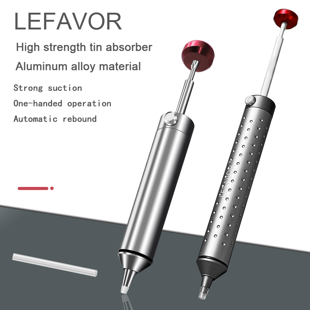 Desoldering Pump Solder - LEFAVOR алюминиевый мощный оловоотсос, всасывающий оловянный