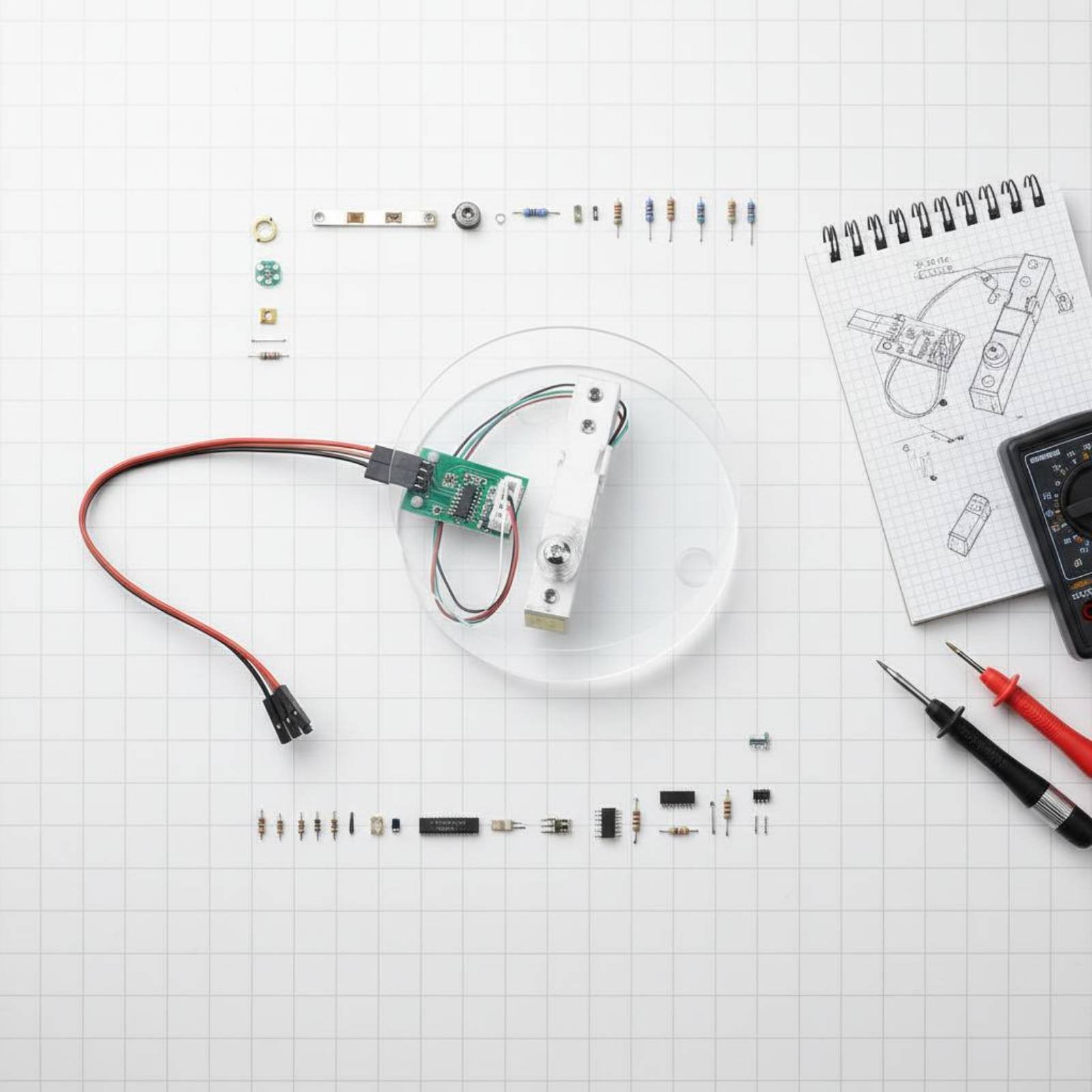 Diy Electronics Guide - Комплект датчиков веса HX711: высокоточный модуль