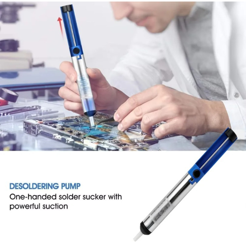 Desoldering Pump Solder - Полуалюминиевый ручной насос для удаления припоя