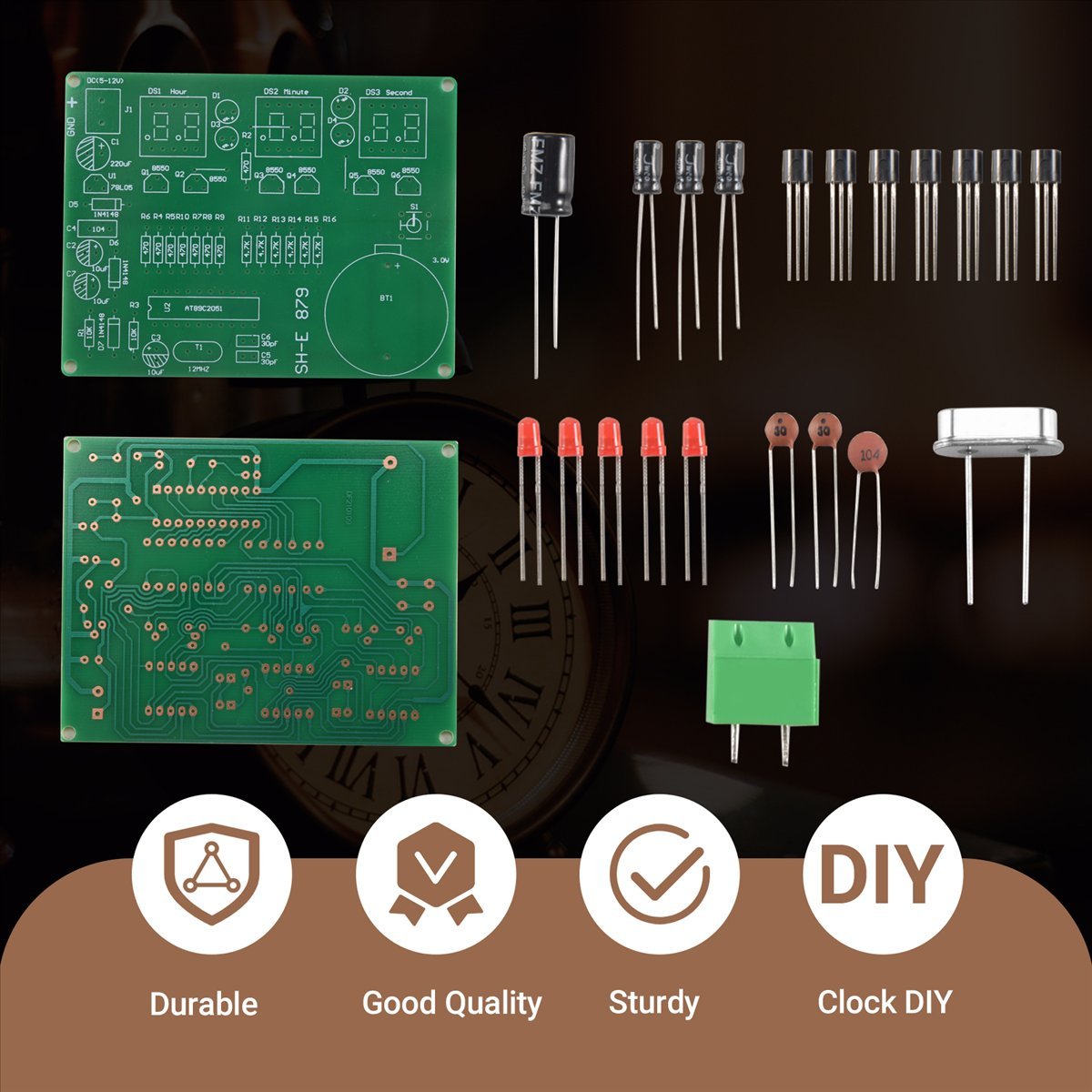Diy Electronics Flux - A003 AT89C2051 6, цифровой светодиодный дисплей,