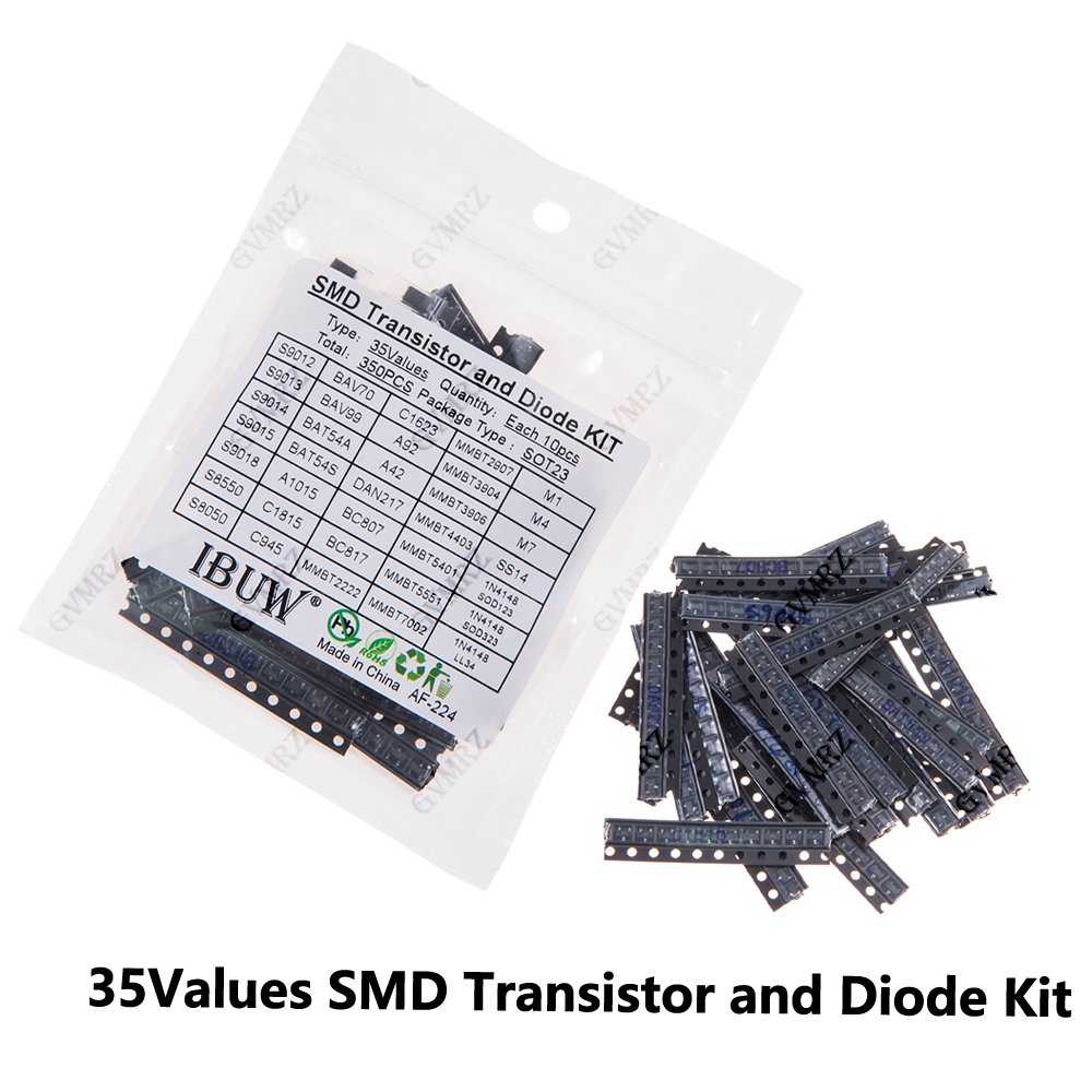 Diy Home Electronics Projects - Набор из 350 SMD-транзисторов и диодов