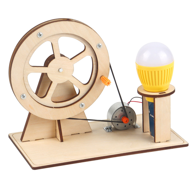 Diy Electronics Kids - Деревянный ручной генератор, детская научная игрушка,