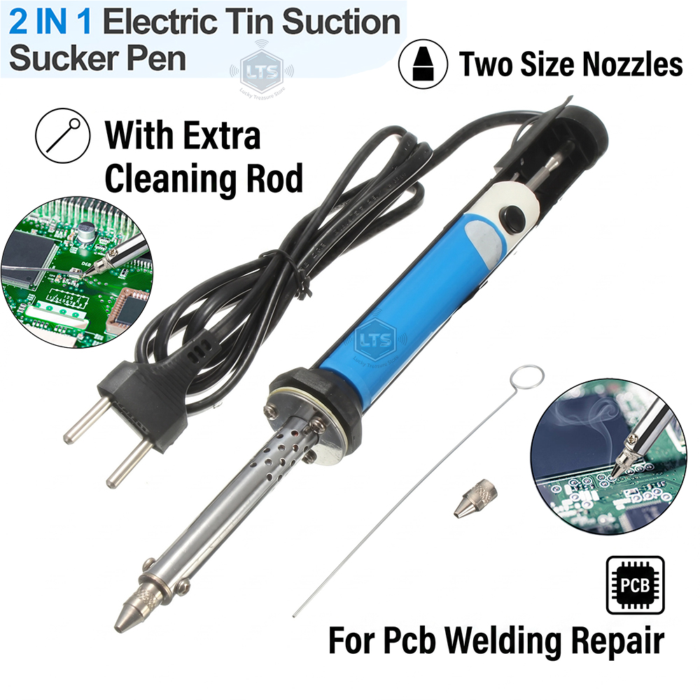 Desoldering Pump Solder - Электрический вакуумный паяльник-пенитунштейнер (110В США/220В ЕС)