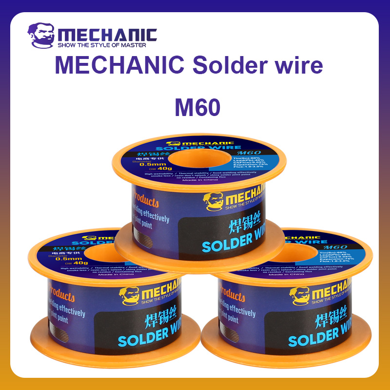 Diy Electronics Flux - Официальная припойная проволока MECHINC M60, 40