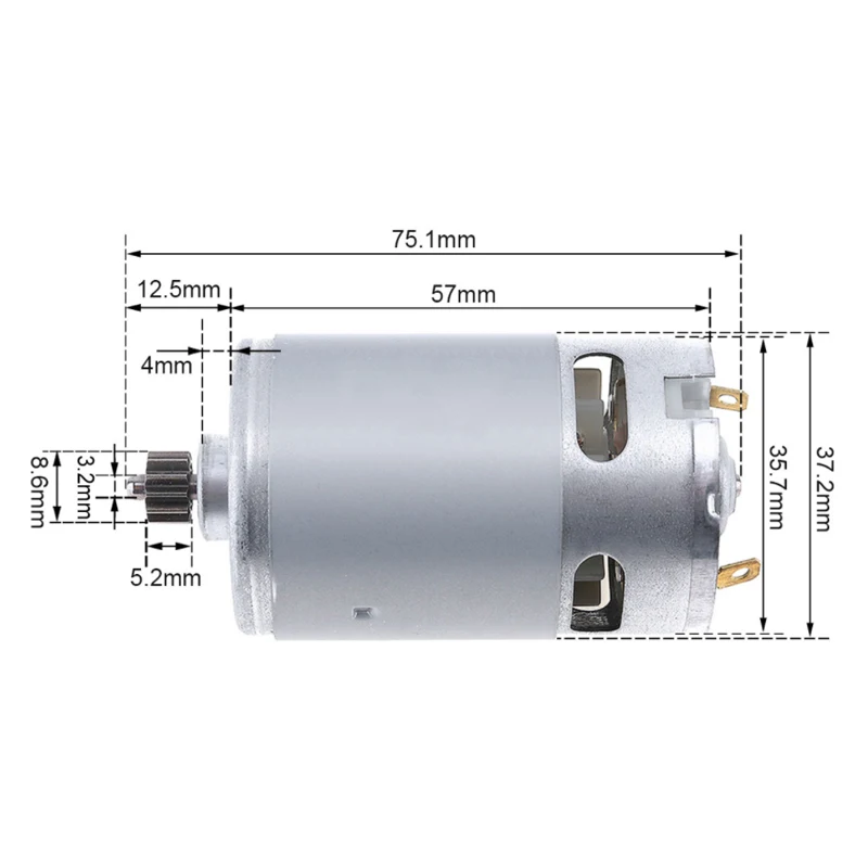Bosch Drill Gsb 18V - Двигатель постоянного тока RS550, 12/13 зубьев,