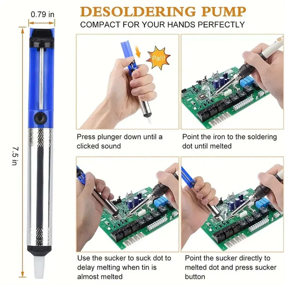 Вакуумный отпаяльник-ручка для – обзор и цена Desoldering Pump Solder