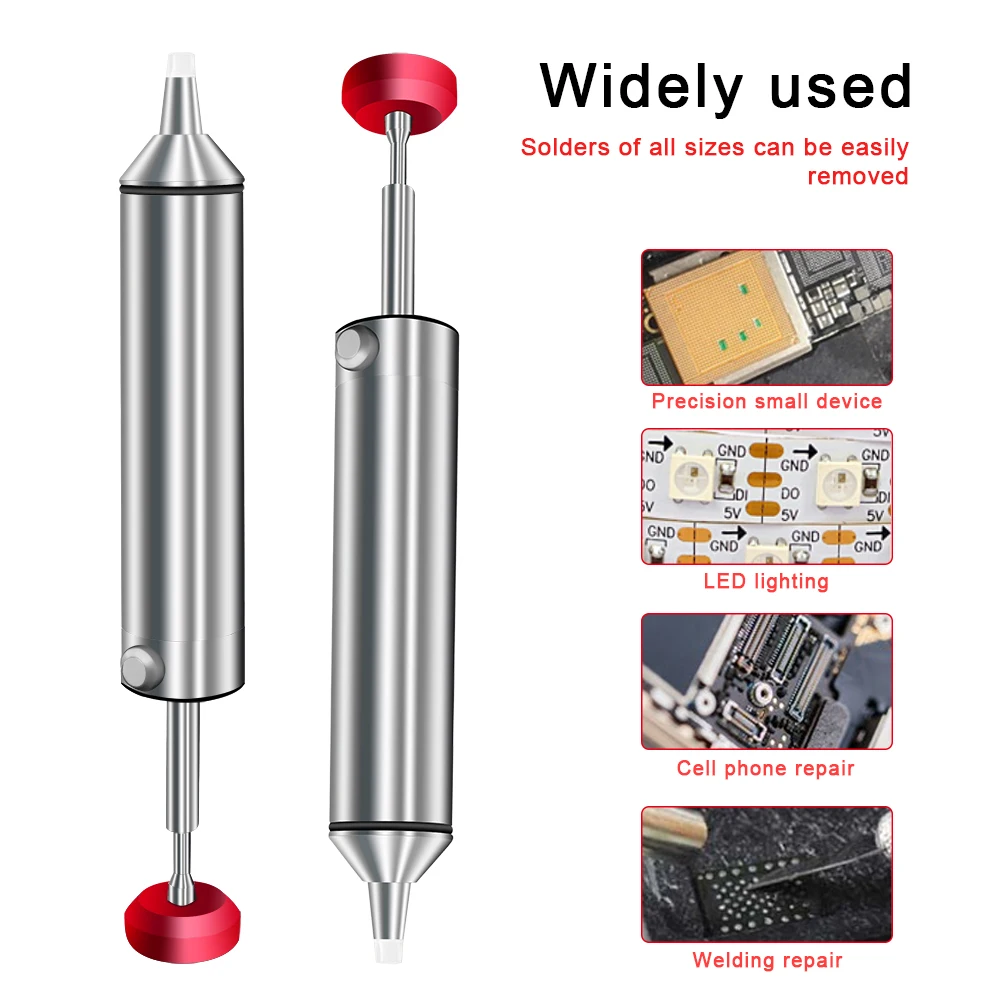 Алюминиевый мощный оловоотсос, – обзор и цена Desoldering Pump Solder