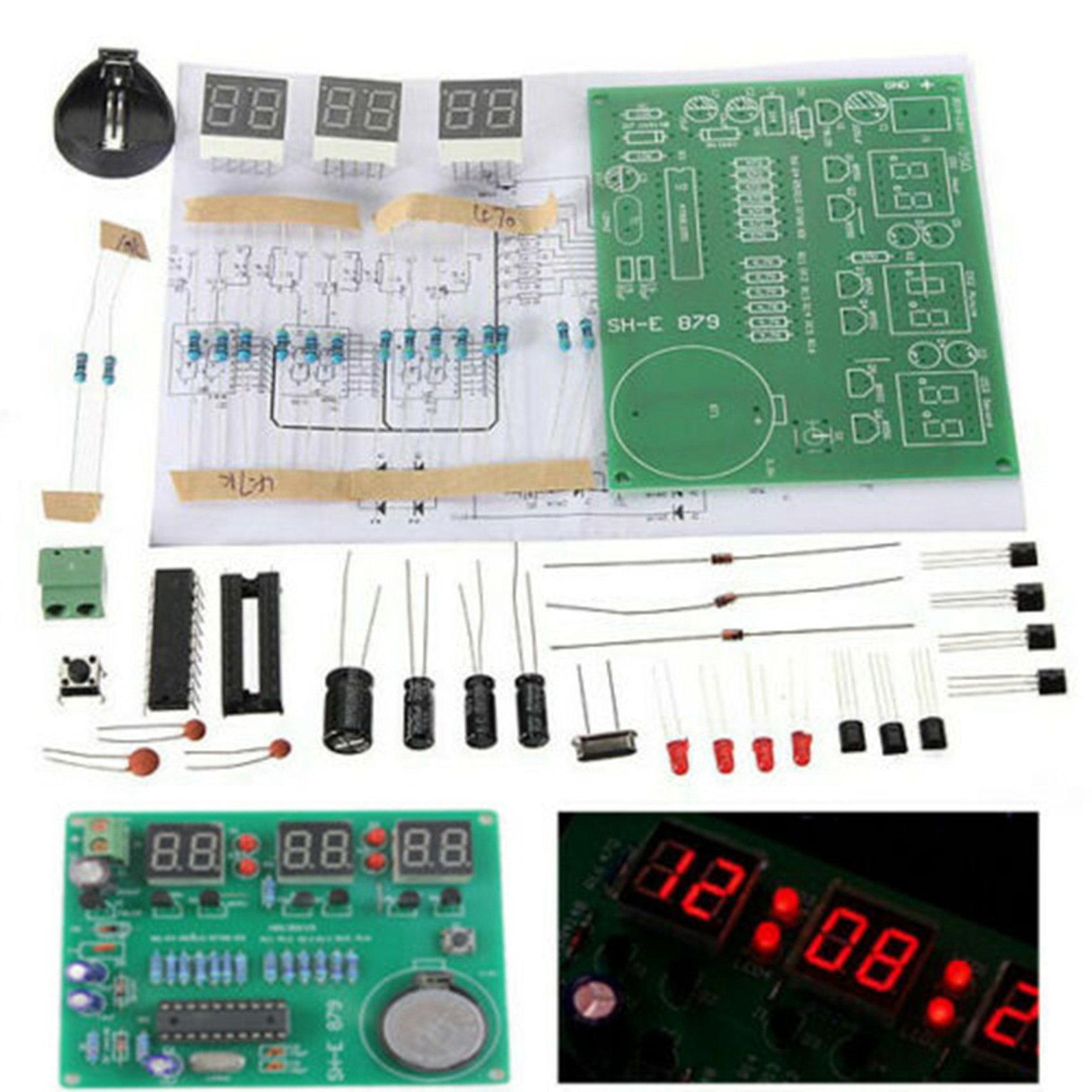 Набор T31C-3 AT89C2051: Электр – обзор и цена Diy Electronics Flux