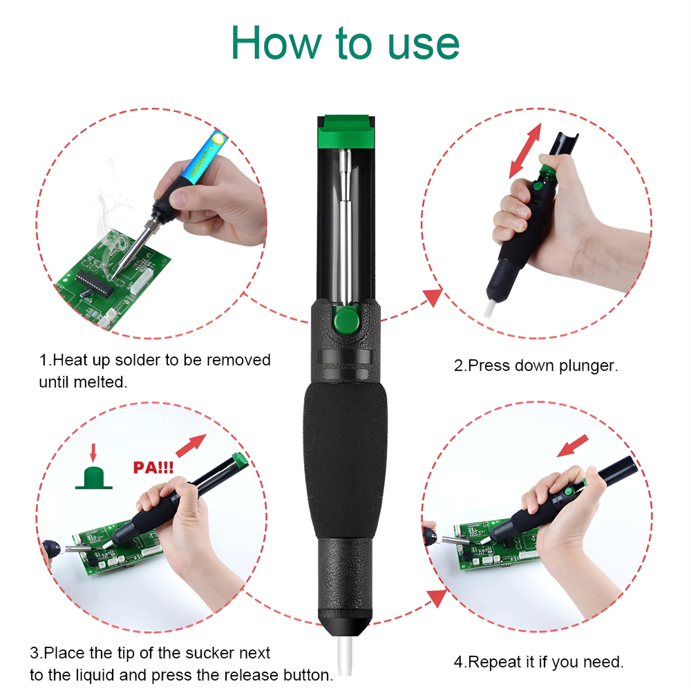 Насос для распайки металла, вс – обзор и цена Desoldering Pump Solder