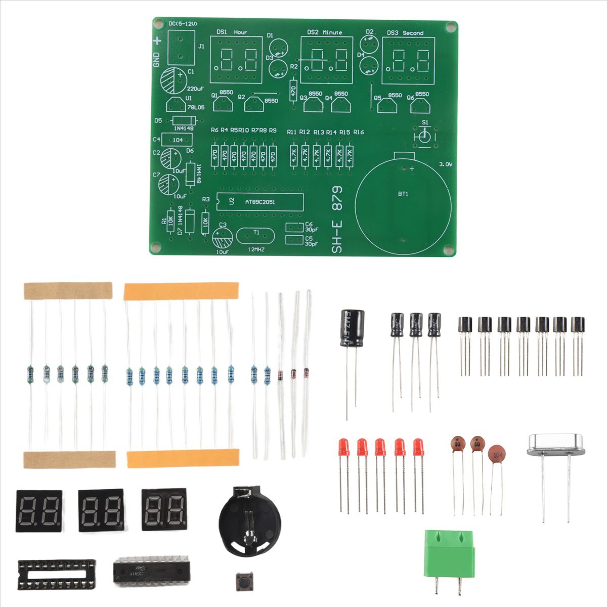 A003 AT89C2051 6, цифровой све – обзор и цена Diy Electronics Flux