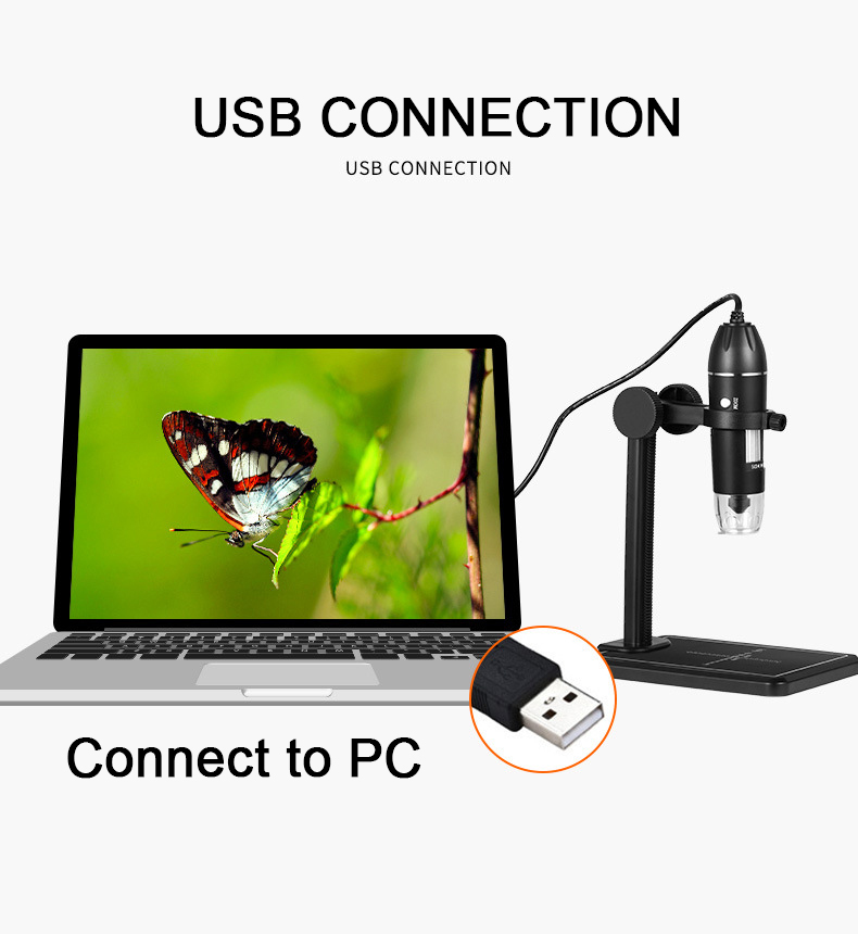 USB цифровой микроскоп 500X/10 – обзор и цена Diy Electronics Microscope